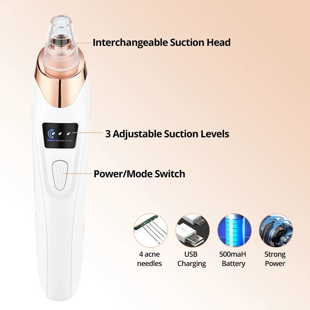 Portable Electric Blackhead Remover – Home Skincare Device